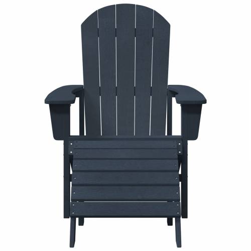 Adirondack stolice s podnožjem 2 kom Navy Blue HDPE Cijena