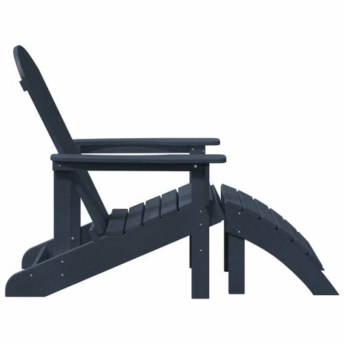 Adirondack stolice s podnožjem 2 kom Navy Blue HDPE Cijena