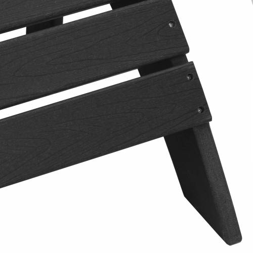 Adirondack stolice s osloncima za noge 2 kom Crna HDPE Cijena
