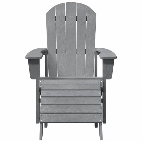 Adirondack stolice s podnožjima 2 kom svjetlosiva HDPE Cijena