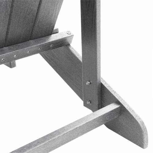 Adirondack stolice s podnožjima 2 kom svjetlosiva HDPE Cijena