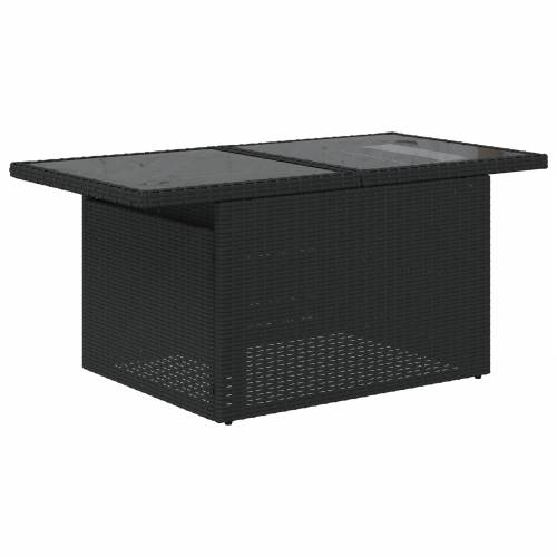 set od 6 komada vrtnih sofa s jastucima crni poli ratan Cijena