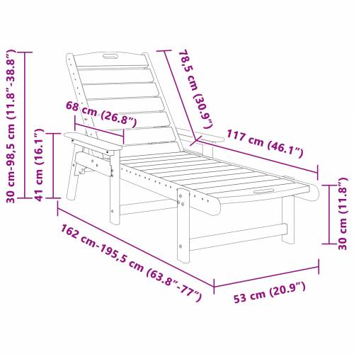 ležaljke 2 kom Svjetlosiva 162x53x98.5 cm HDPE Cijena