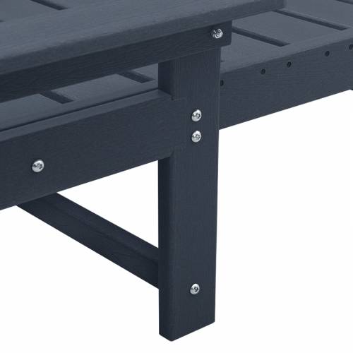 Set od 3 ležaljki za vrt Mornarsko plava HDPE Cijena