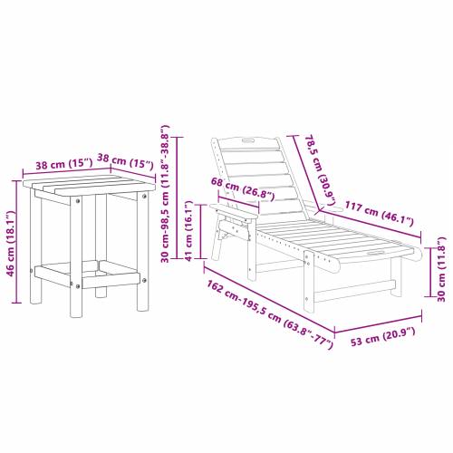 Set vrtnog namještaja od 3 dijela svjetlosive HDPE Cijena