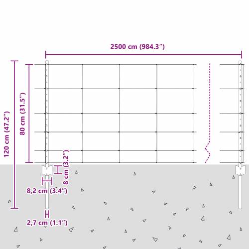 Ograde za postove 11 kom U-kanal 80 cm Pocinčani čelik Cijena