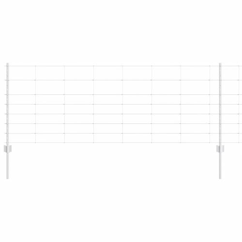 Stupovi ograde 11 kom U-kanal 80 cm galvanizirani čelik Cijena