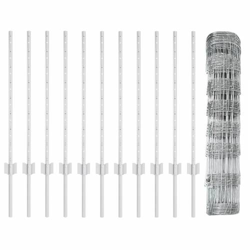Stupovi ograde 11 kom U-kanal 80 cm galvanizirani čelik Cijena