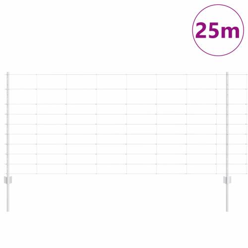 Ograda sa stupovima 22 kom U-kanal 100 cm galvanizirani čelik Cijena