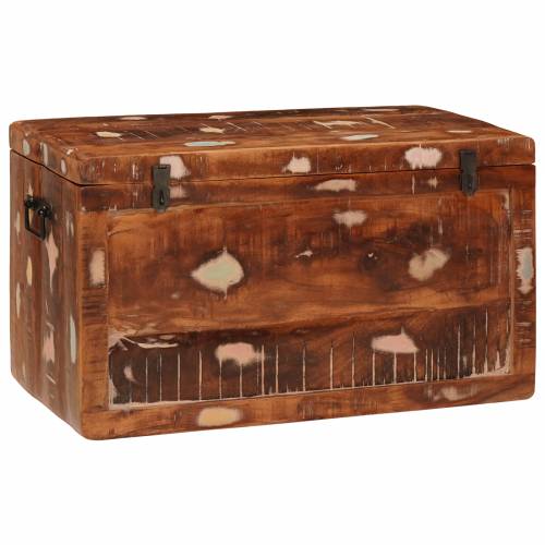 Kutija za spremanje 70 x 35 x 40 cm masivno obnovljeno drvo Cijena