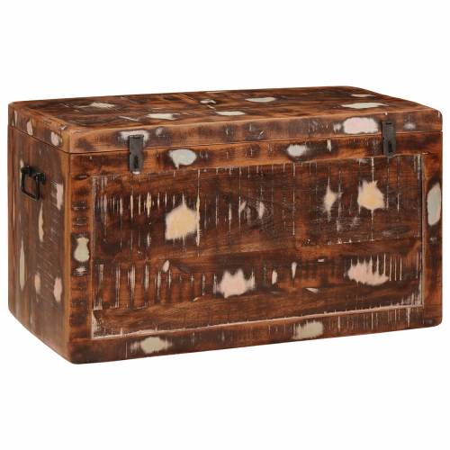 Kutija za spremanje 70 x 35 x 40 cm masivno obnovljeno drvo Cijena