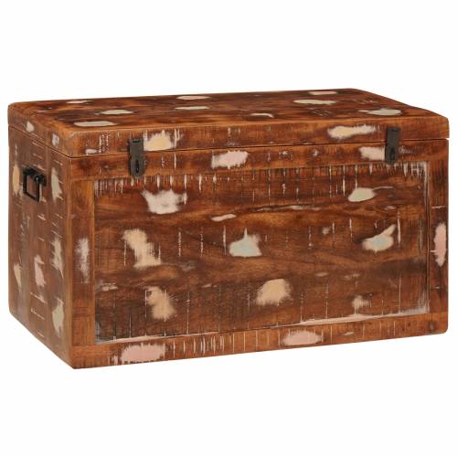 Kutija za spremanje 70 x 35 x 40 cm masivno obnovljeno drvo Cijena