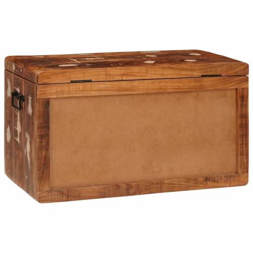 Kutija za spremanje 70 x 35 x 40 cm masivno obnovljeno drvo Cijena