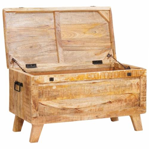 Kutija za spremanje 70 x 35 x 40 cm masivno drvo manga Cijena