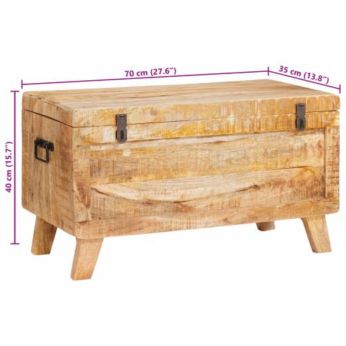 Kutija za spremanje 70 x 35 x 40 cm masivno drvo manga Cijena