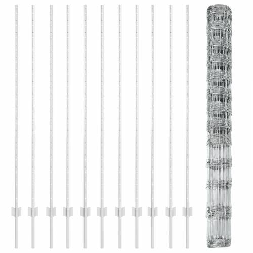 Stupci za ograde 22 kom U-kanal 150 cm Galvanizirani čelik Cijena