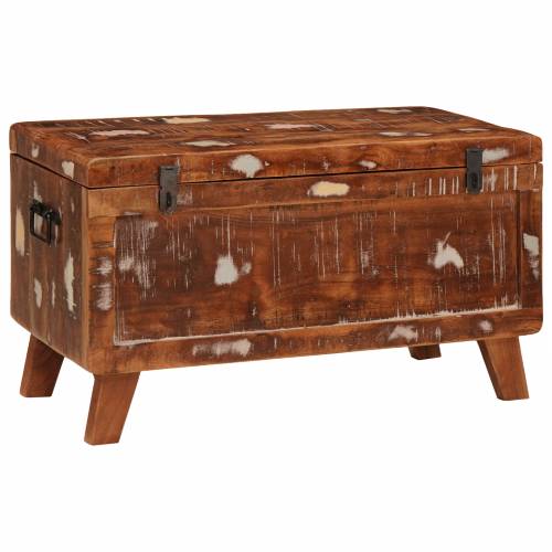 Kutija za spremanje 70 x 35 x 40 cm masivno obnovljeno drvo Cijena