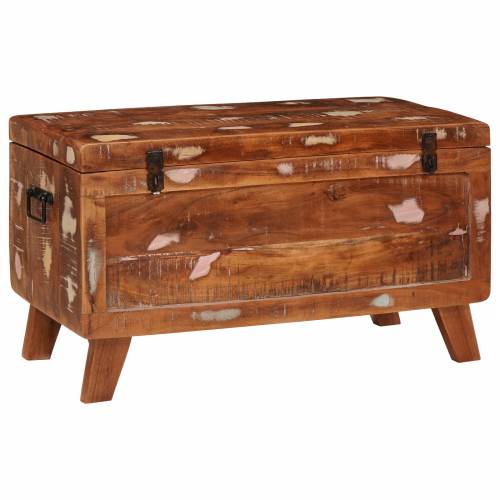 Kutija za spremanje 70 x 35 x 40 cm masivno obnovljeno drvo Cijena