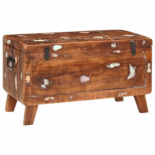 Kutija za spremanje 70 x 35 x 40 cm masivno obnovljeno drvo Cijena
