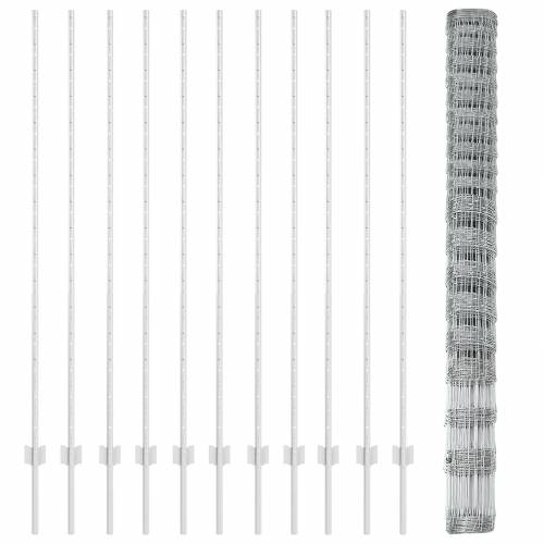 Stupovi ograde 22 kom U-kanal 160 cm Galvanizirani čelik Cijena