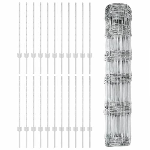 Ograde s postovima 11 kom U-kanal 80 cm Galvanizirani čelik Cijena