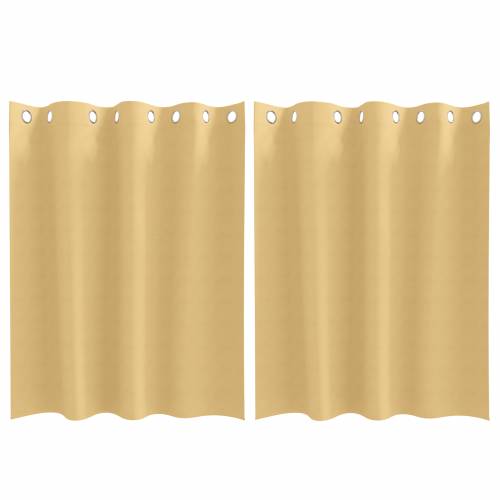 Zavjese sa zavjesama 2 pcs Bež 140 x 140 cm Poliester Cijena