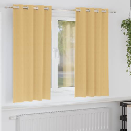Zavjese sa zavjesama 2 pcs Bež 175 x 140 cm Poliester Cijena