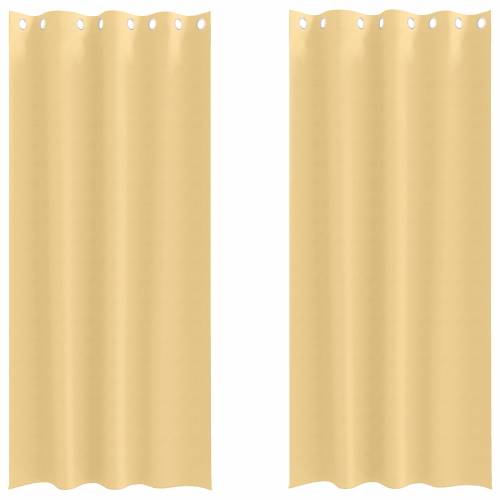 Zavjese sa zavjesama 2 pcs Bež 225 x 140 cm Poliester Cijena