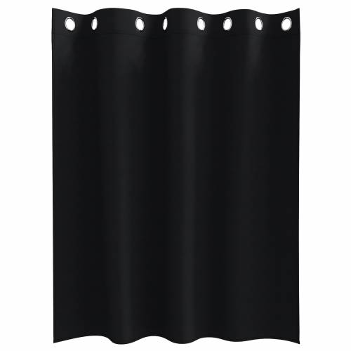 Zavjese sa zavjesama 2 pcs Crna 140 x 140 cm Poliester Cijena