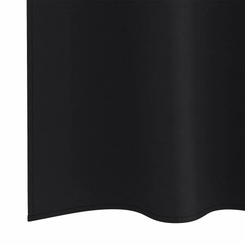 Zavjese sa zavjesama 2 pcs Crna 245 x 140 cm Poliester Cijena
