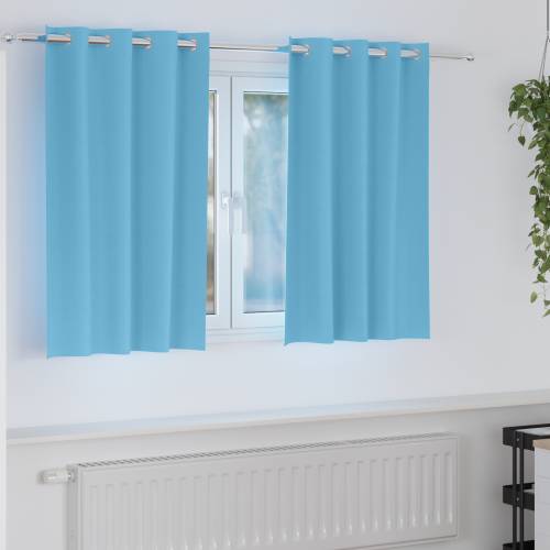 Zavjese 2 pcs Svijetlo plava 140 x 140 cm Poliester Cijena