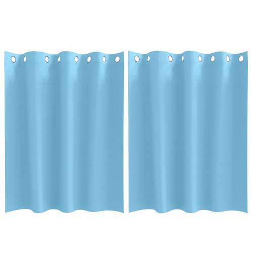 Zavjese 2 pcs Svijetlo plava 140 x 140 cm Poliester Cijena