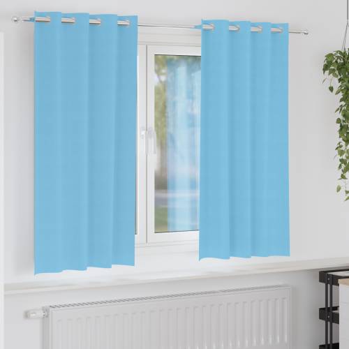 Zavjese 2 pcs Svijetlo plava 175 x 140 cm Poliester Cijena