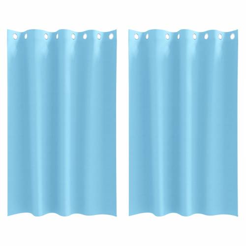 Zavjese 2 pcs Svijetlo plava 175 x 140 cm Poliester Cijena