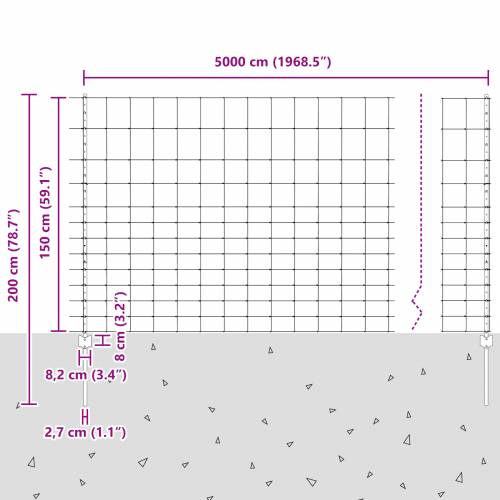 Ograde 22 kom U-Channel 150 cm od pocinčanog čelika Cijena