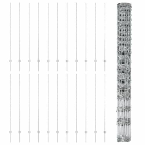 Stupovi ograde 22 kom U-kanal 150 cm Galvanizirani čelik Cijena