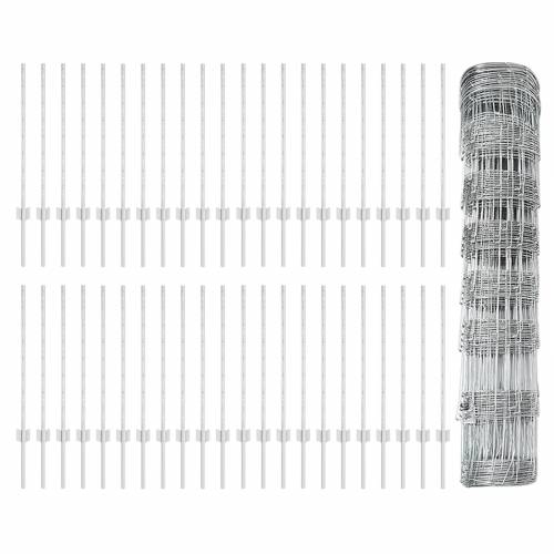 Stupovi ograde 11 kom U-kanal 80 cm Galvanizirani čelik Cijena