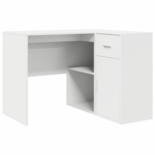 Kutni stol bijeli 102x88x75 cm inženjersko drvo Cijena