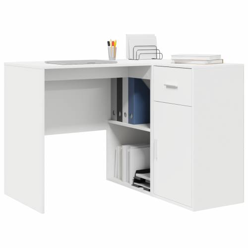 Kutni stol bijeli 102x88x75 cm inženjersko drvo Cijena