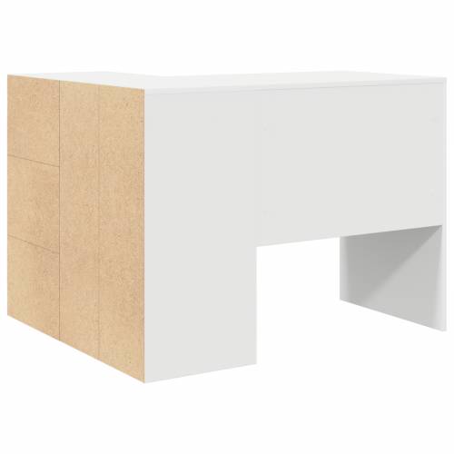 Kutni stol bijeli 102x88x75 cm inženjersko drvo Cijena