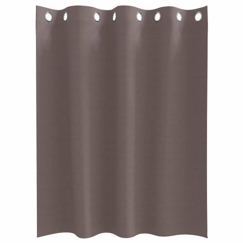 Zavjese sa zavjesama 2 pcs Tamno smeđa 140 x 140 cm Poliester Cijena