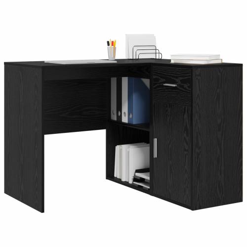 Kutni stol crni hrast 102x88x75 cm inženjersko drvo Cijena