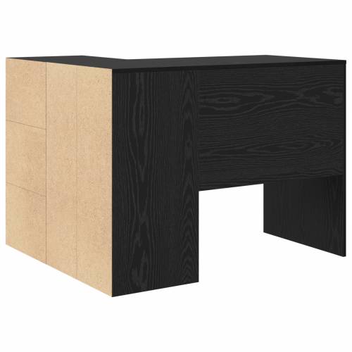 Kutni stol crni hrast 102x88x75 cm inženjersko drvo Cijena