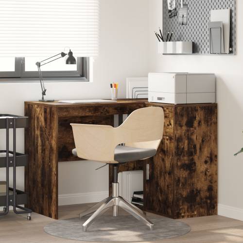 Kutni Stol Dimljeni Hrast 102x88x75 cm Konstruirano drvo Cijena