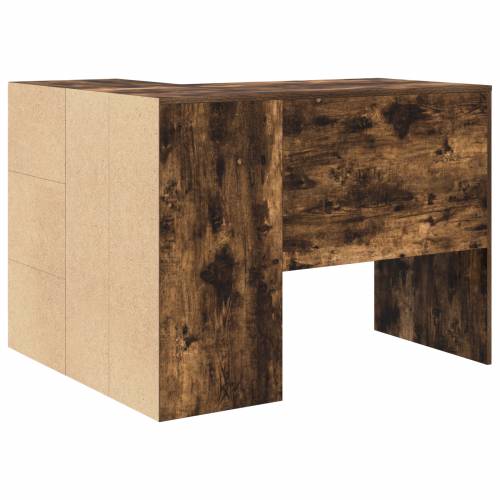Kutni Stol Dimljeni Hrast 102x88x75 cm Konstruirano drvo Cijena