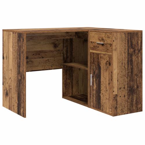 Kutni radni stol Stari drvo 102x88x75 cm Konstruirano drvo Cijena