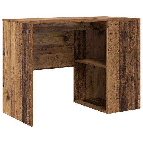 Kutni radni stol Stari drvo 102x88x75 cm Konstruirano drvo Cijena