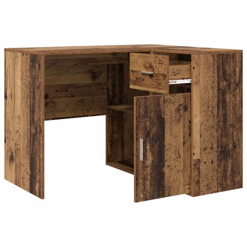 Kutni radni stol Stari drvo 102x88x75 cm Konstruirano drvo Cijena