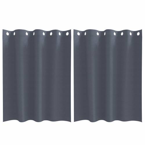 Zavjese sa zavjesama 2 pcs Antracit 140 x 140 cm Poliester Cijena