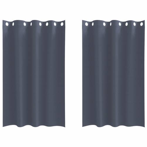 Zavjese sa zavjesama 2 pcs Antracit 175 x 140 cm Poliester Cijena